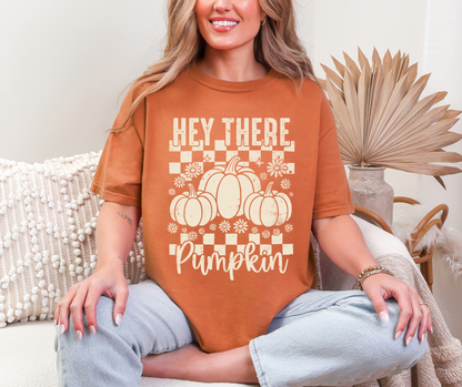 Hey There Pumpkin- Comfort Colors Tee