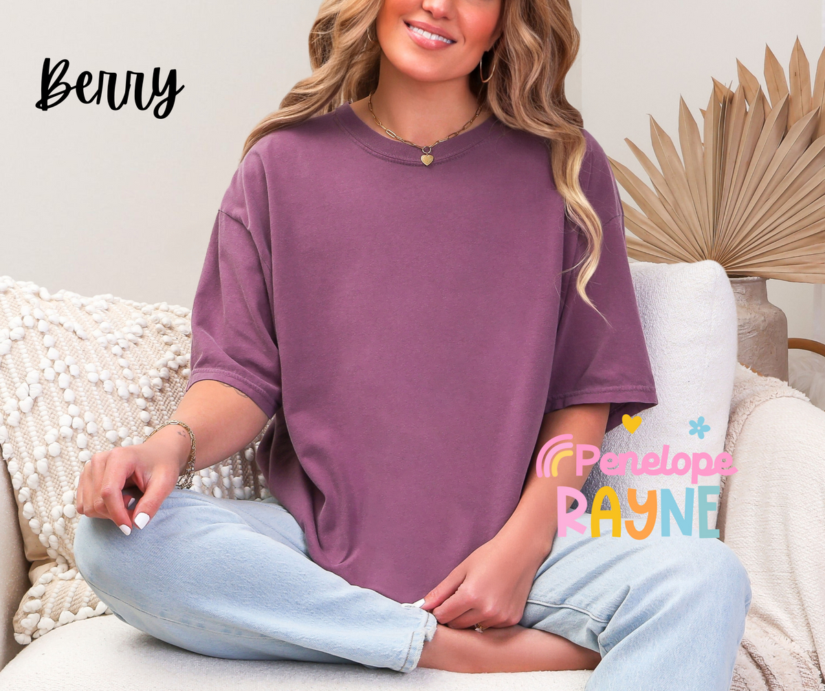Checkered Mama Ghost- Comfort Colors Tee