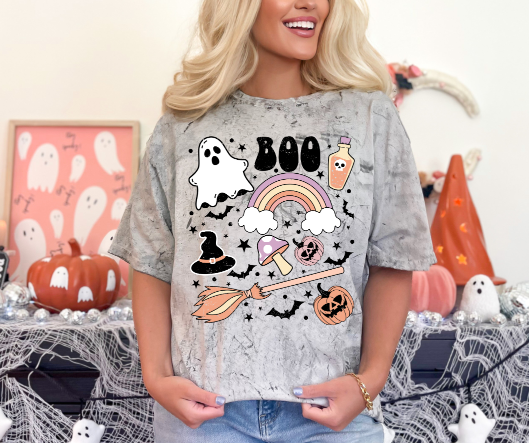 Halloween Doodles- Comfort Colors Tee