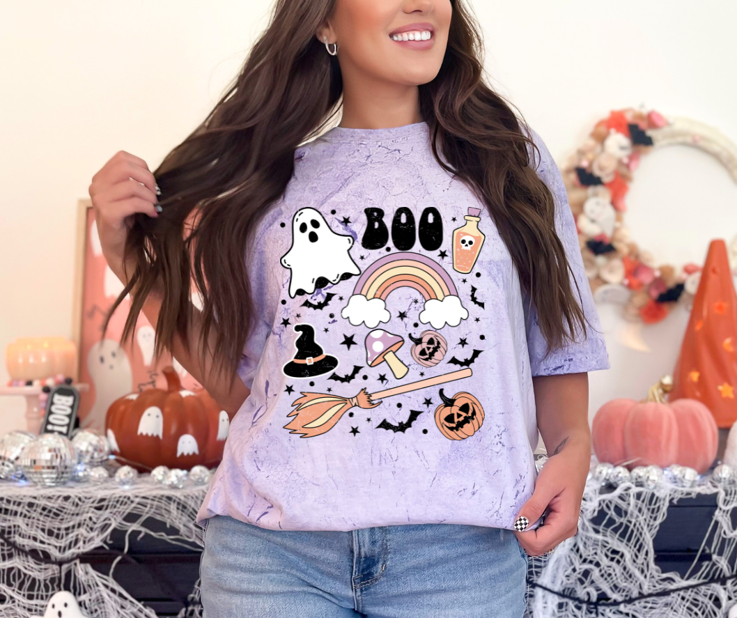 Halloween Doodles- Comfort Colors Tee