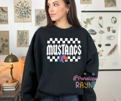 Checkered Mustangs