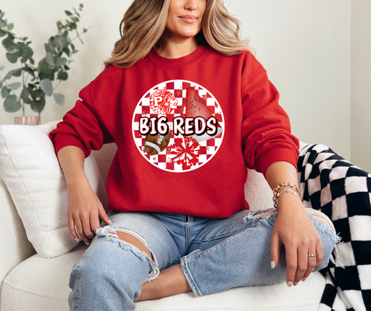 Big Reds Checkered Circle